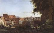 Jean Baptiste Camille  Corot The Colosseum Seen from the Farnese Gardens (mk05) painting
